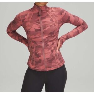 Lululemon Jacket Women's 8 Define Heritage 365 Camo Brier Rose  Full Zip